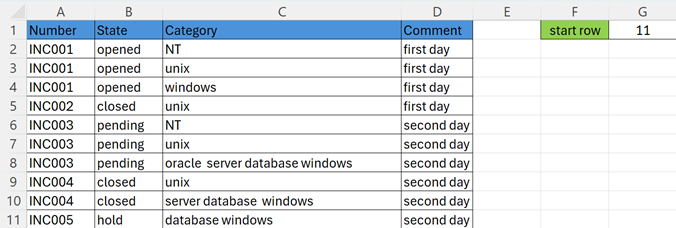 script excel