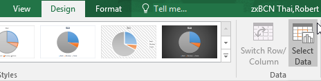 update pie chart automatic